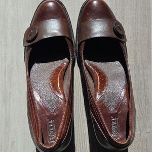 Born Women's Dark Brown Leather Slip-Ons